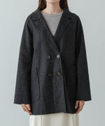 ウールライクテーラードダブルジャケット