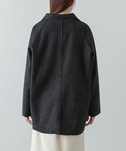 ウールライクテーラードダブルジャケット