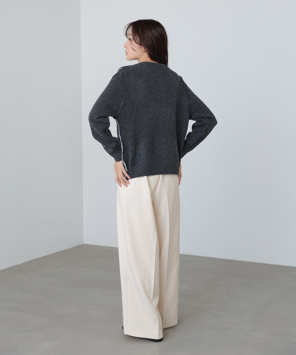 レイヤードライクニットカーディガン