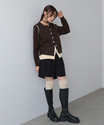 レイヤードライクニットカーディガン