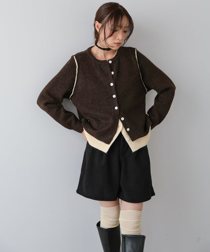 レイヤードライクニットカーディガン