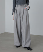 ストライプヘリンボーンパンツ