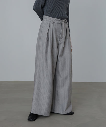 ストライプヘリンボーンパンツ