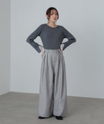 ストライプヘリンボーンパンツ