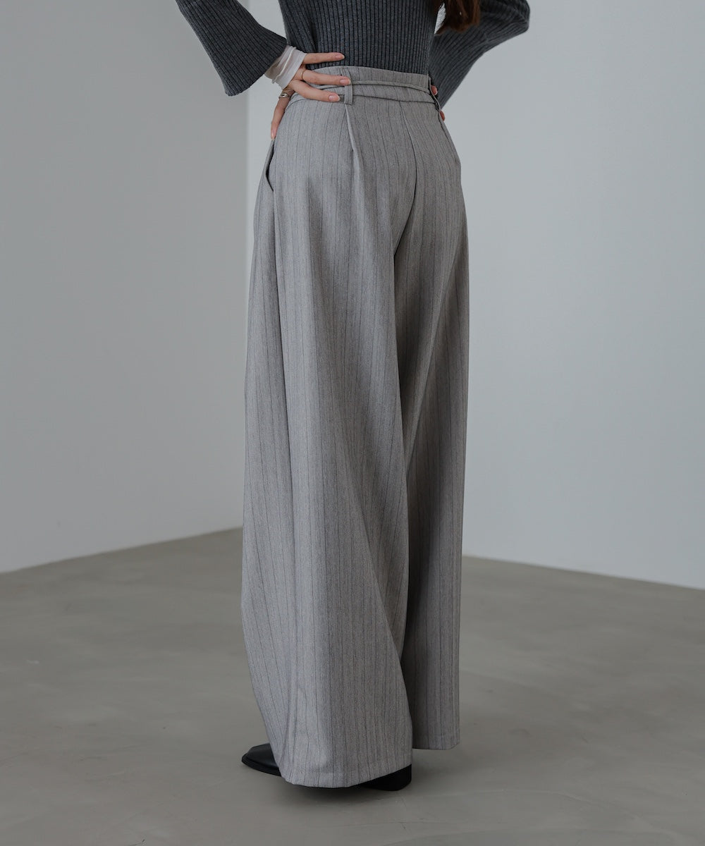 ストライプヘリンボーンパンツ