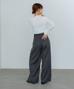 ストライプヘリンボーンパンツ