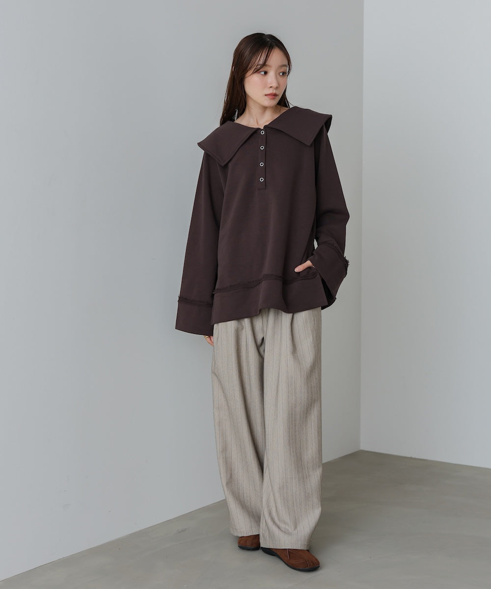 ストライプヘリンボーンパンツ