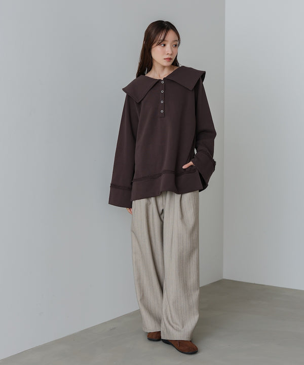 ストライプヘリンボーンパンツ