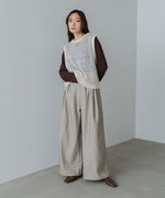 ストライプヘリンボーンパンツ