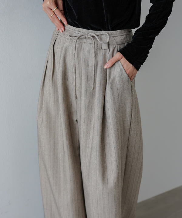 ストライプヘリンボーンパンツ