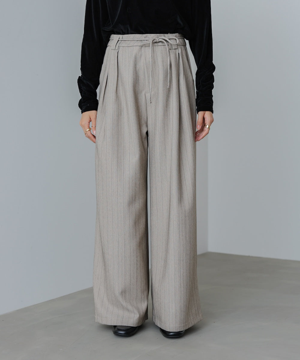 ストライプヘリンボーンパンツ