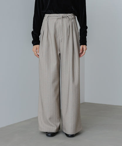 ストライプヘリンボーンパンツ