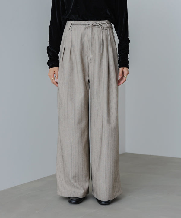 ストライプヘリンボーンパンツ