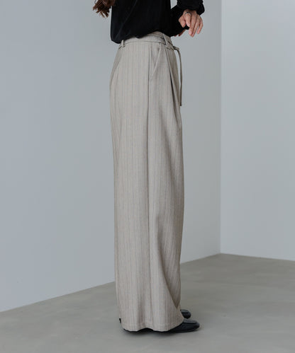 ストライプヘリンボーンパンツ