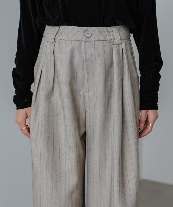 ストライプヘリンボーンパンツ