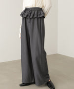 ウエストフリルストライプパンツ