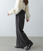 ウエストフリルストライプパンツ