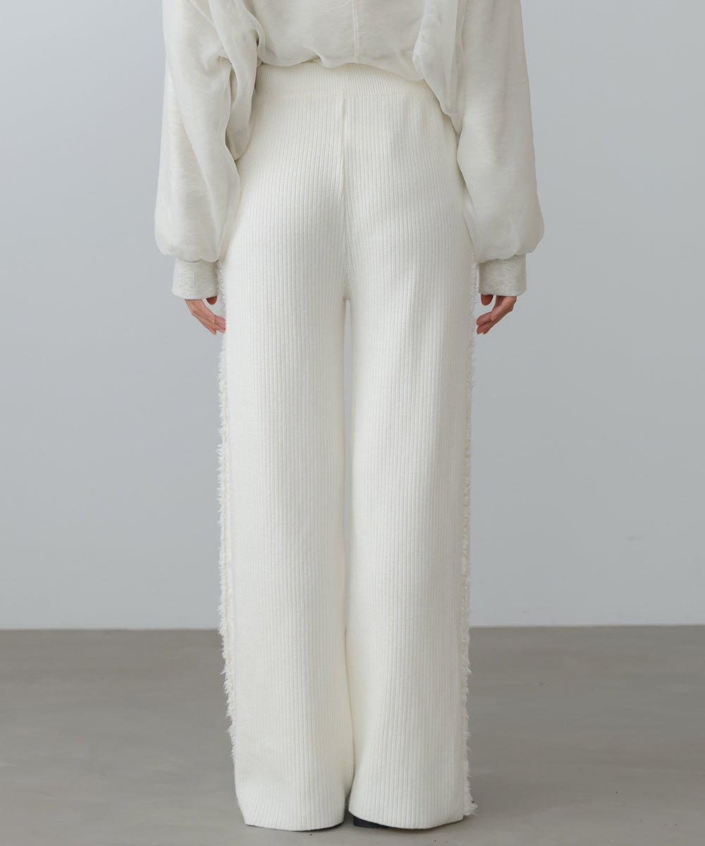 サイドフリンジニットパンツ