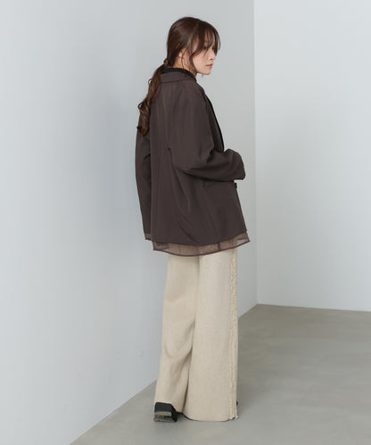 サイドフリンジニットパンツ