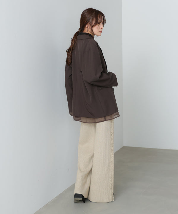 サイドフリンジニットパンツ