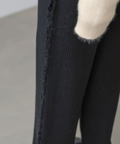 サイドフリンジニットパンツ