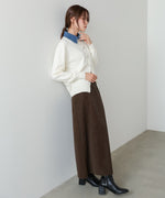 【2026SS】衿デニムドッキングニットカーディガン