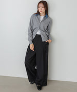 【2026SS】衿デニムドッキングニットカーディガン