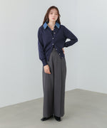 【2026SS】衿デニムドッキングニットカーディガン