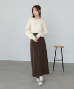 ショートフーディーニットトップス