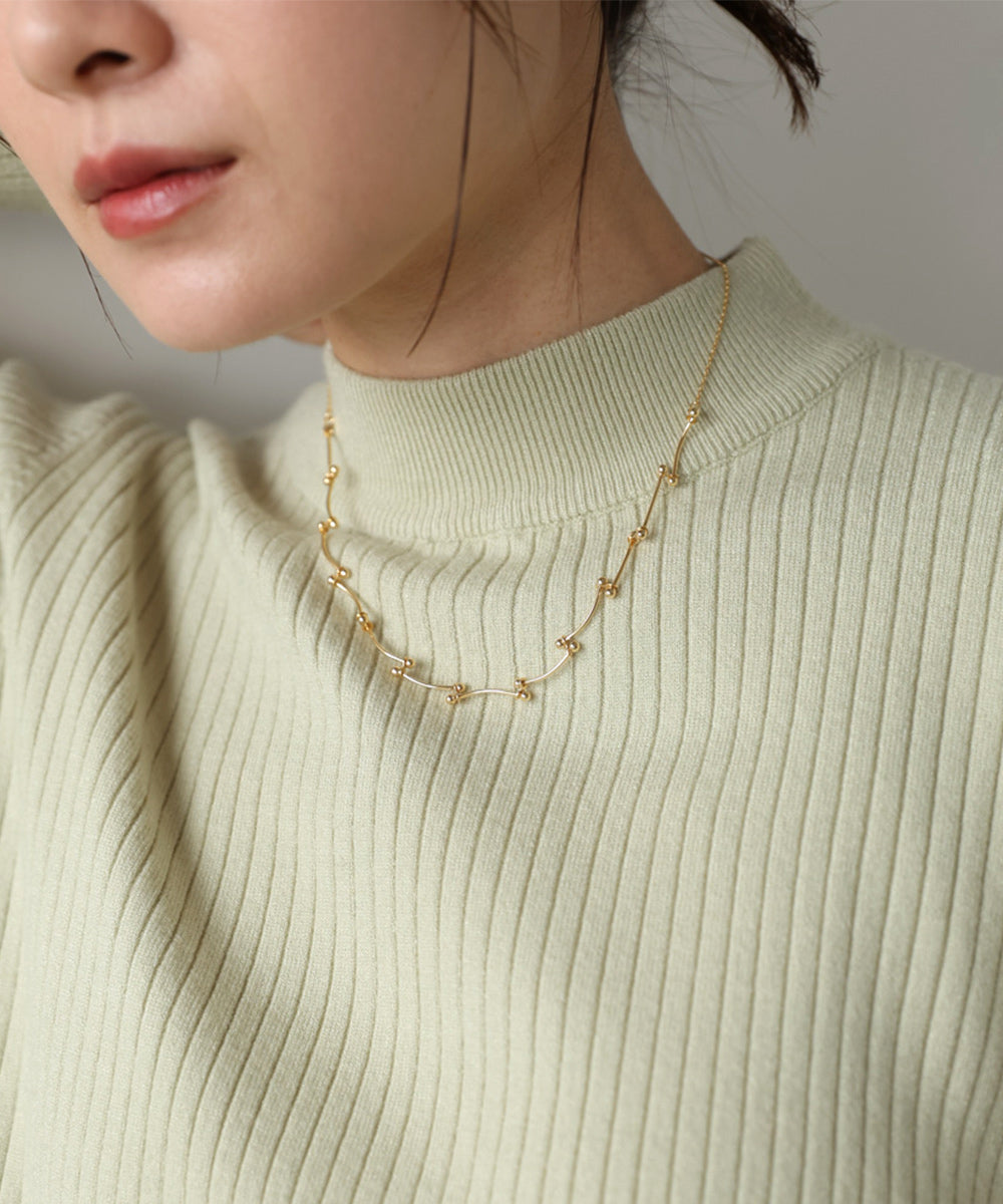 ブランチドットネックレス