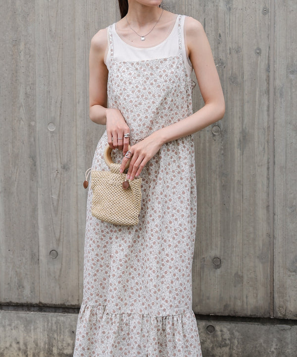 花柄キャミワンピース