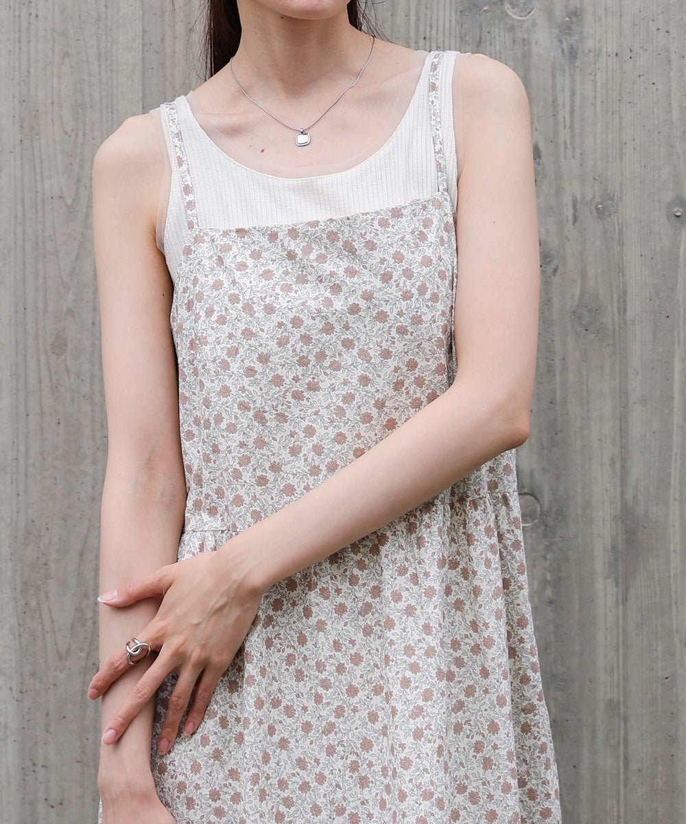 花柄キャミワンピース