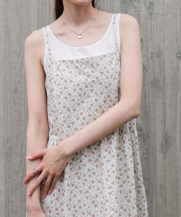 花柄キャミワンピース