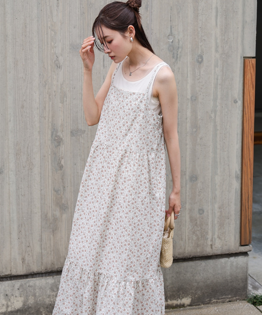花柄キャミワンピース