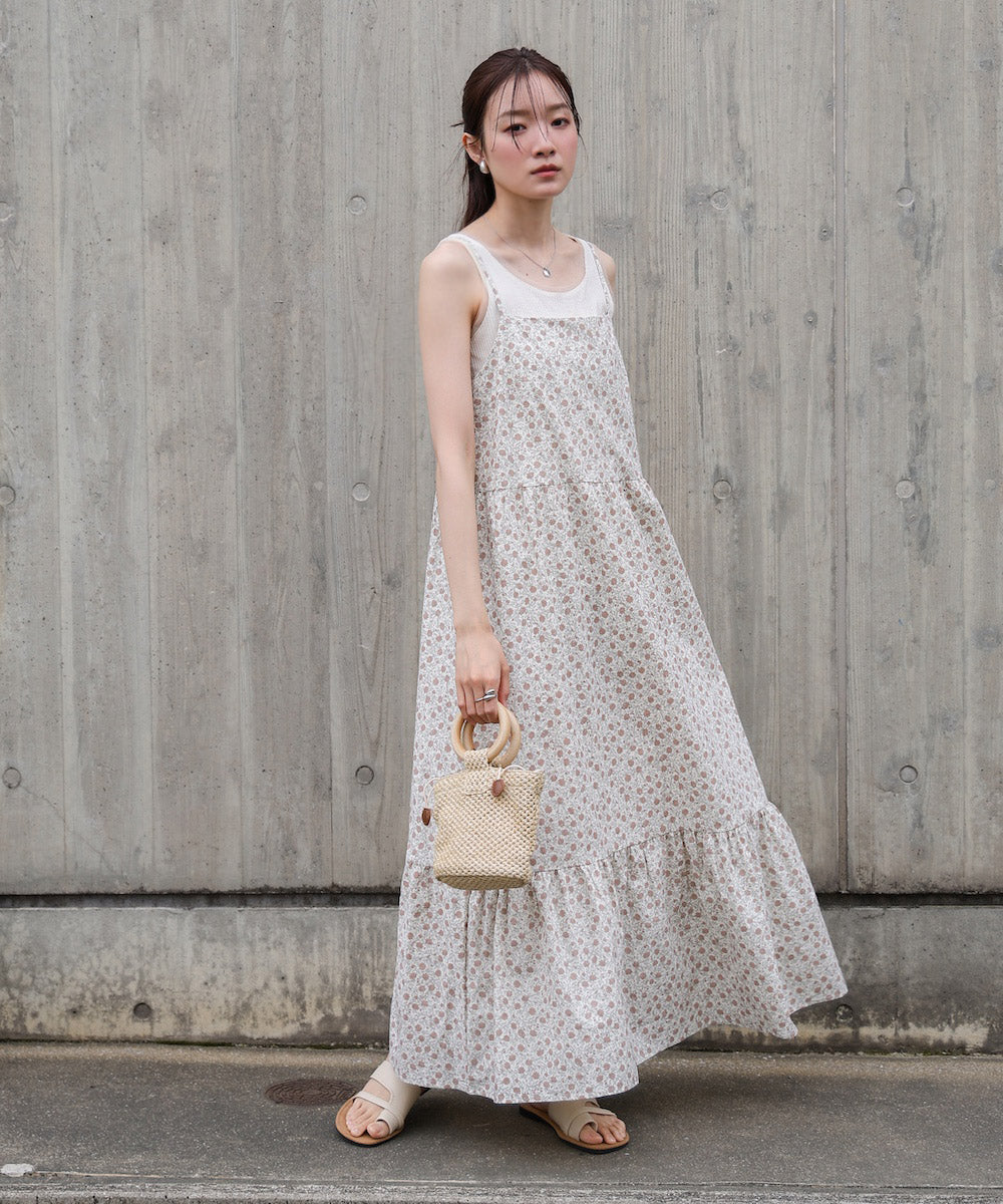 花柄キャミワンピース