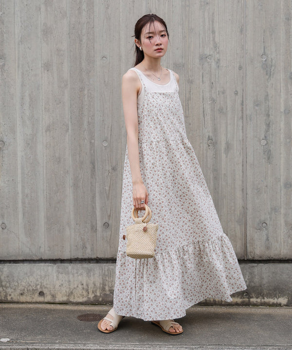 花柄キャミワンピース