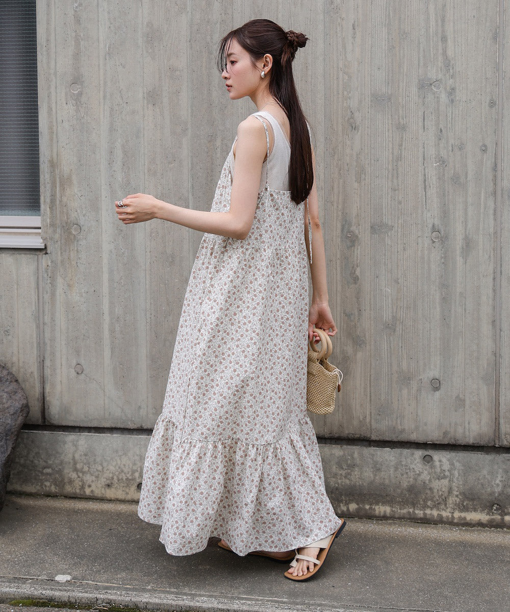 花柄キャミワンピース