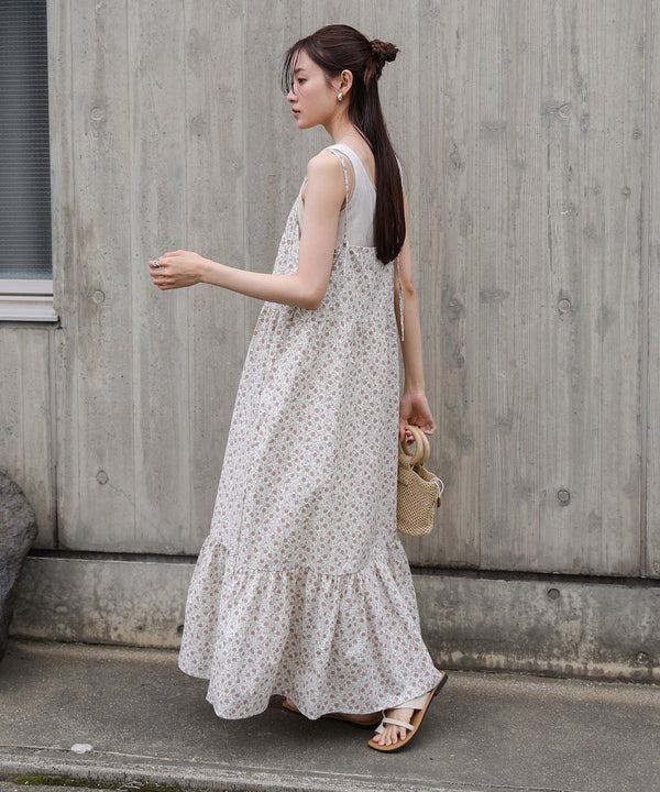 花柄キャミワンピース