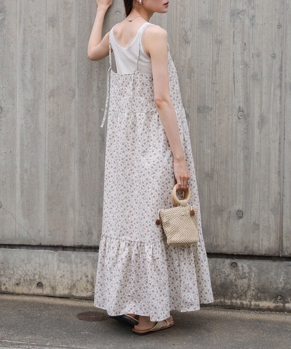 花柄キャミワンピース