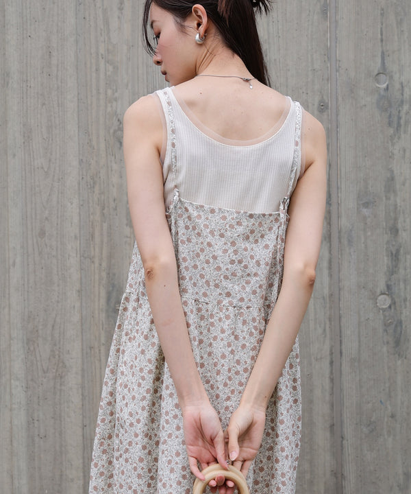 花柄キャミワンピース