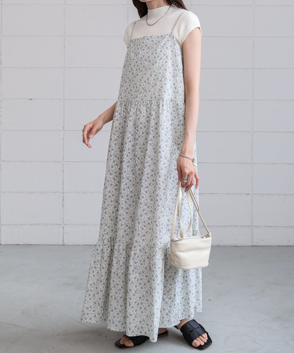 花柄キャミワンピース