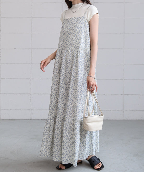 花柄キャミワンピース