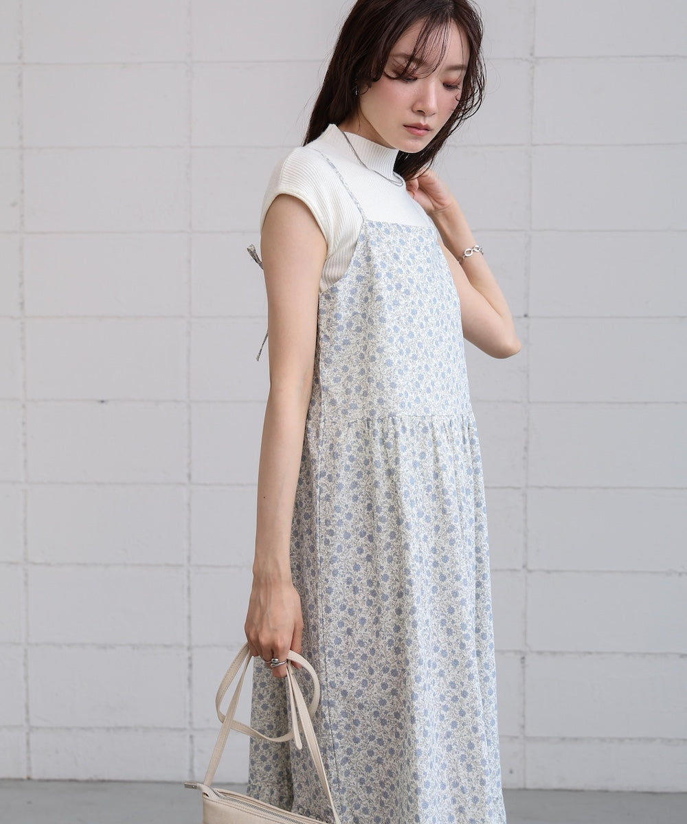 花柄キャミワンピース