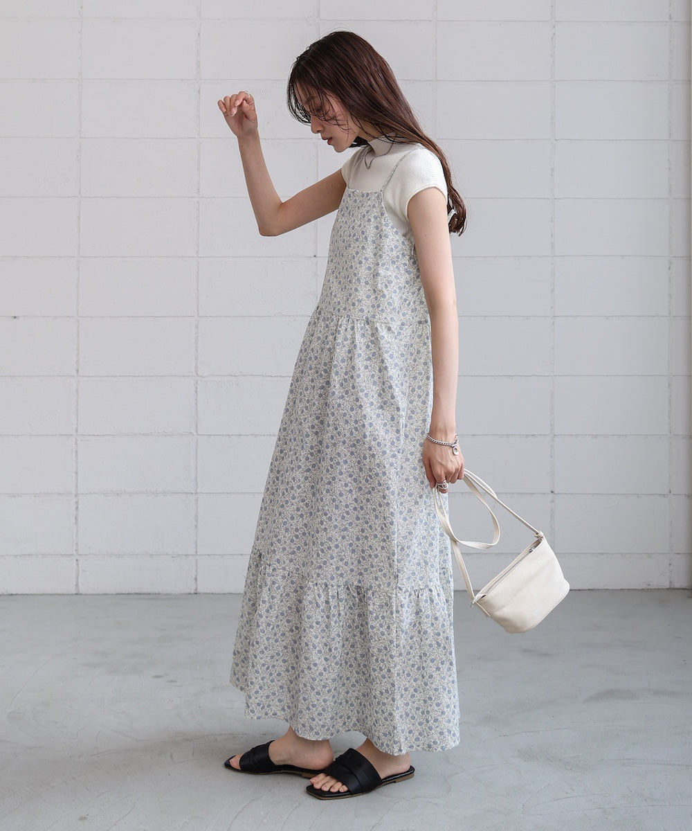 花柄キャミワンピース