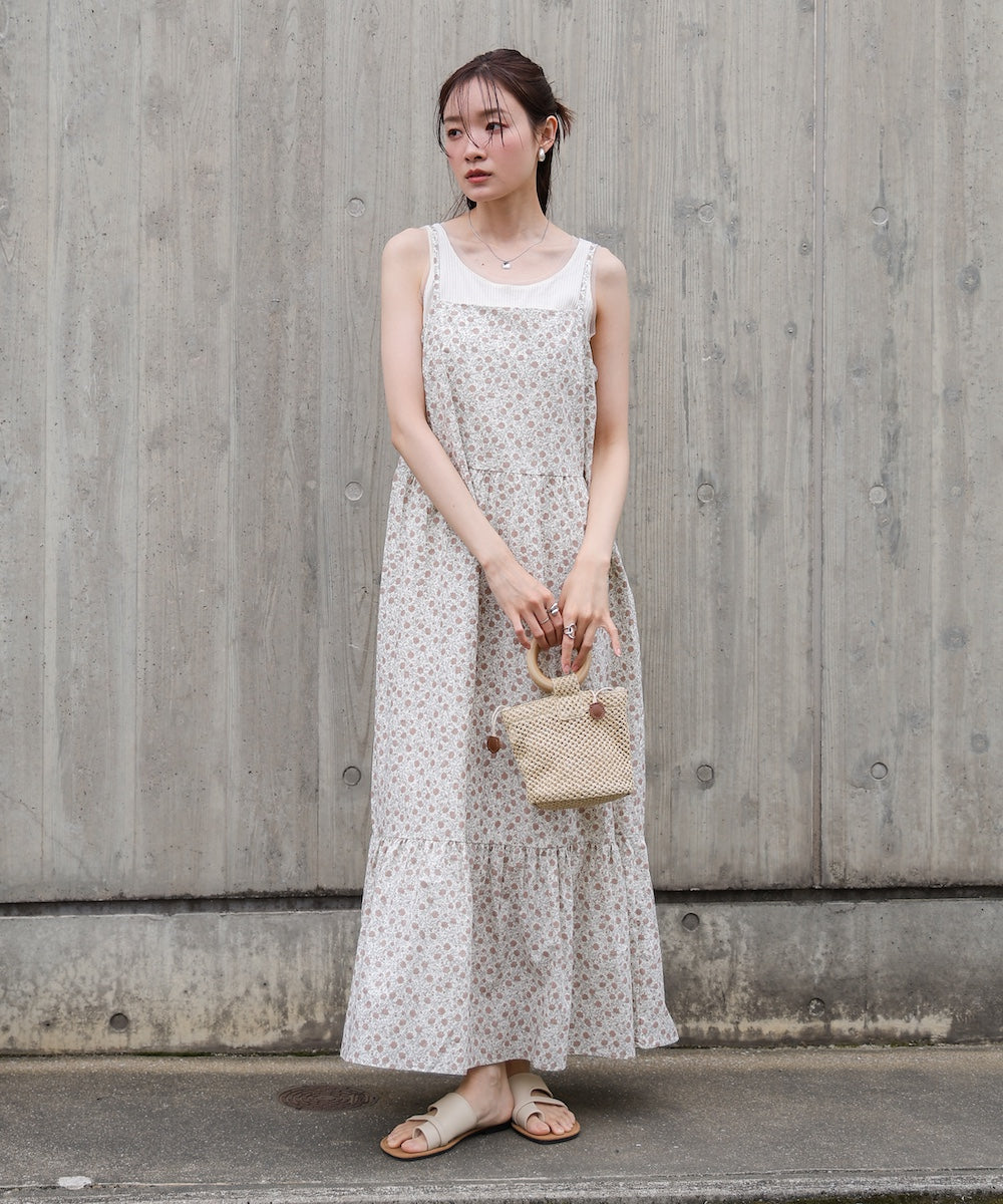 花柄キャミワンピース