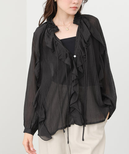 フリルブラウス