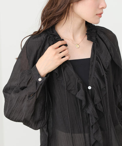 フリルブラウス