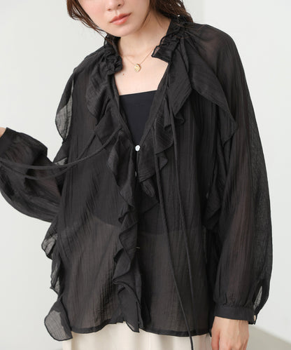 フリルブラウス