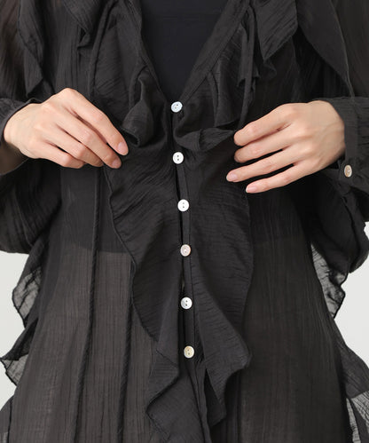 フリルブラウス