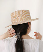 WAVE LINE STRAW HAT